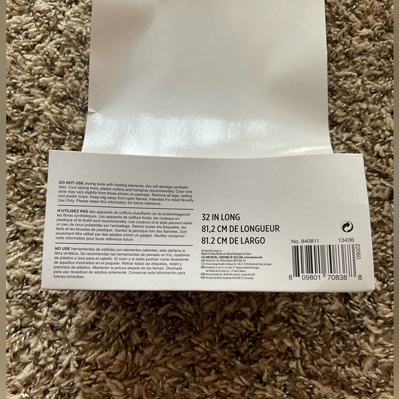 Dreadlock Long Black Wig with Jamaican Hat - Picture 4 of 6